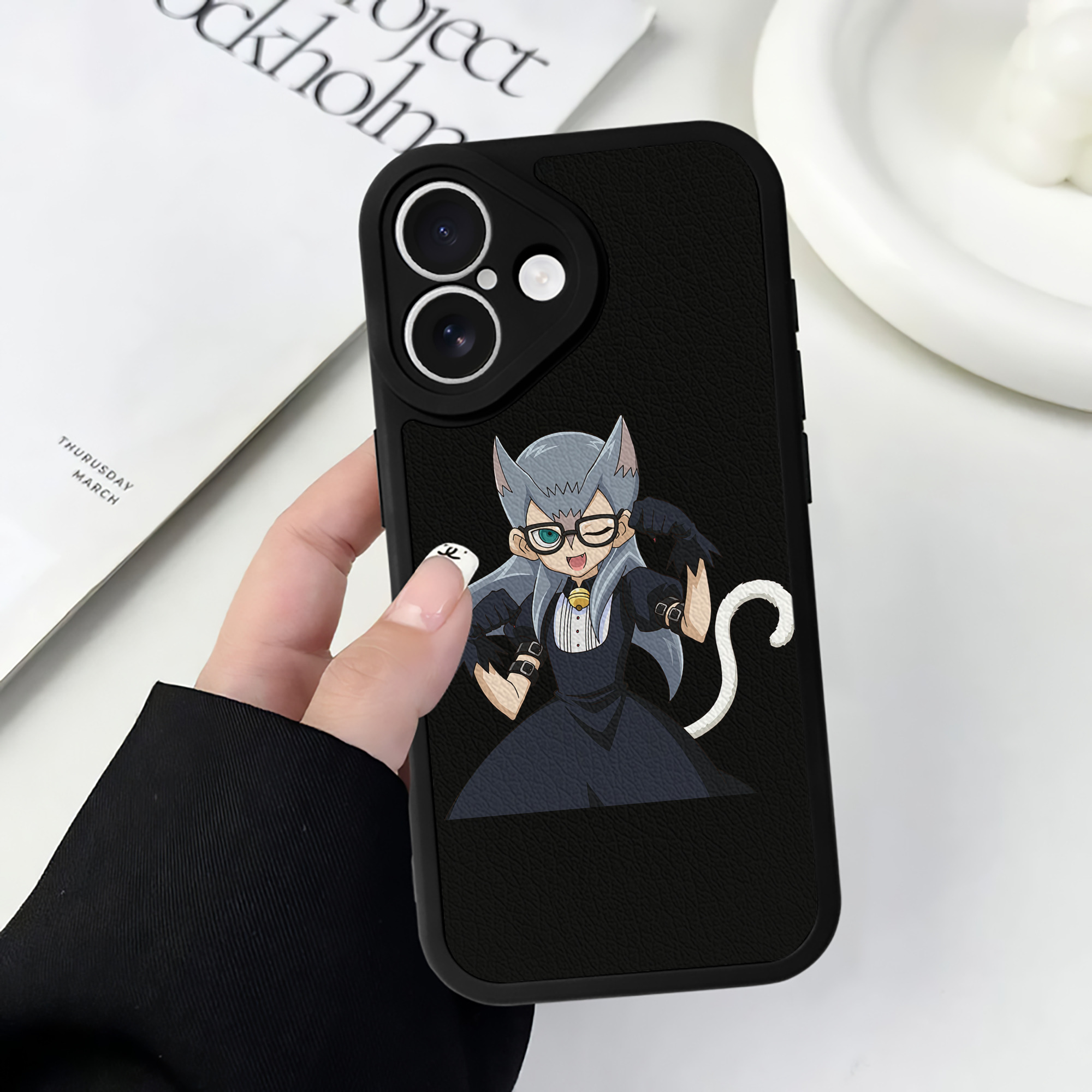 遊☆戯☆王 Yu-Gi-Oh! 【iPhone 16シリーズ対応】シリコンスマホケース（レザー調） 材質：シリコン